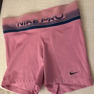 Nike Pink Athletic Shorts with Elastic Waistband